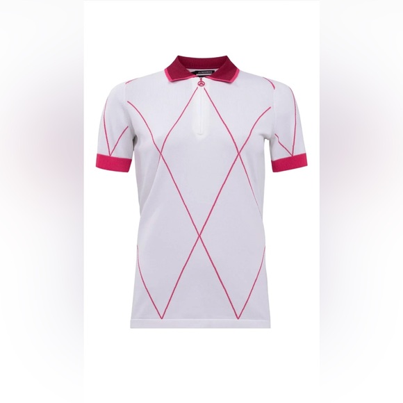 J.Lindeberg Tops - NWT J.Lindeberg Women’s Elma Golf Knit Polo GWKW05639 0000 White Size XS